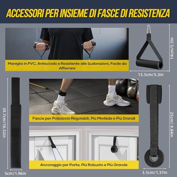 Elastici Fitness 5 Livelli di BandE - immagine 2